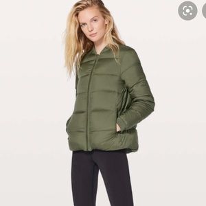 Lululemon Down Puffer Jacket Olive S